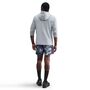 Nike M Nk Club Knit Po Hoodie - dk grey heather/lt smoke grey/white