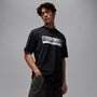 Nike M J Nc Wings Photo Ss Crew - black/white