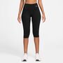 Nike W Nk Df One Hr Capri Tight Wt - black/white