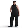 Nike W Nsw Phnx Flc Hr Pant Wide 2 - black/sail