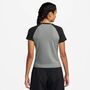 Nike W Nsw Nk Chll Knt Tee Rgln - lt smoke grey/black