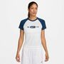 Nike W Nsw Nk Chll Knt Tee Rgln - white/blue force
