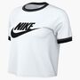 Nike W Nsw Ss Ringer Tee Vntg Run - white/black