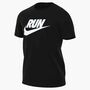 Nike M Nk Df Tee Run Swoosh - black
