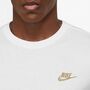Nike M Nsw Club Tee - white/metallic silver