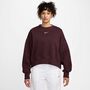 Nike W Nsw Phnx Flc Oos Crew - burgundy crush/sail
