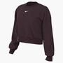 Nike W Nsw Phnx Flc Oos Crew - burgundy crush/sail