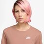 Nike W Nsw Club Ss Tee - rose gold/white
