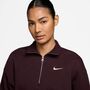 Nike W Nsw Phnx Flc Qz Crop - burgundy crush/sail
