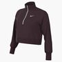 Nike W Nsw Phnx Flc Qz Crop - burgundy crush/sail