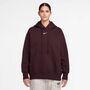 Nike W Nsw Phnx Flc Os Po Hoodie - burgundy crush/sail