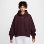 Nike W Nsw Phnx Flc Oos Po Hoodie - burgundy crush/sail
