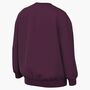 Nike G Nsw Club Flc Ovrszd Crew Lbr - bordeaux/white
