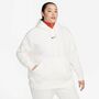 Nike W Nsw Phnx Flc Os Po Hoodie Pl - sail/black