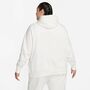 Nike W Nsw Phnx Flc Os Po Hoodie Pl - sail/black
