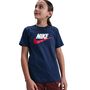 Nike K Nsw Tee Futura Hbr - midnight navy/white