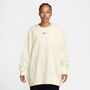 Nike W Nsw Phnx Flc Os Long Crew - sail/black