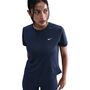 Nike W Nk Tempo Df Ss Top - midnight navy/reflective silv