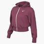 Nike W Nsw Phnx Flc Crop Fz Hdy - sweet beet/sail