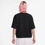 Nike W Nsw Luxe Ss Tee Boxy - black