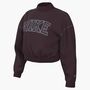 Nike W Nsw Phnx Flc Mock Neck Pe - burgundy crush