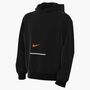 Nike K Nsw Club Flc Hdy Brnd Nrg - black/safety orange