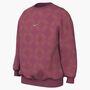 Nike G Nsw Clb Flc Os Crew Aop Shne - sweet beet/metallic gold