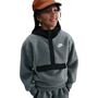 Nike K Nsw Club Flc Loose Qz Hdy Wz - smoke grey/black/white