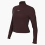 Nike W Nsw Nk Chll Knt Mock Tee - burgundy crush/sail