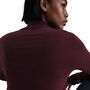 Nike W Nsw Nk Chll Knt Mock Tee - burgundy crush/sail