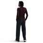 Nike W Nsw Nk Chll Knt Mock Tee - burgundy crush/sail