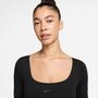 Nike W Nk Df Ls Bodysuit - black/smoke grey/dk smoke grey