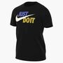 Nike M Nsw Tee Just Do It Swoosh - black/sapphire/sail/saffron quartz
