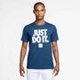 Nike M Nsw Tee Fran Jdi Verbiage - court blue