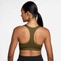 Nike W Nk Swsh Med Spt Bra - olive flak/white