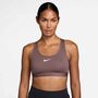 Nike W Nk Swsh Med Spt Bra - tattoo/white