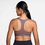 Nike W Nk Swsh Med Spt Bra - tattoo/white