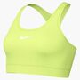 Nike W Nk Swsh Med Spt Bra - lt lemon twist/white