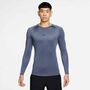 Nike M Np Df Tight Top Ls - diffused blue/black