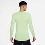 Nike M Np Df Tight Top Ls - lt liquid lime/black