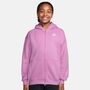 Nike G Nsw Club Flc Ovrszd Fz Lbr - lt magenta/white