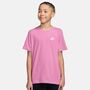Nike K Nsw Tee Emb Futura Lbr - lt magenta