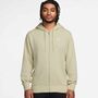 Nike M Nk Club Ft Fz Hoodie - lt khaki/lt khaki/white