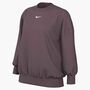 Nike W Nsw Phnx Flc Os Long Crew - tattoo/sail