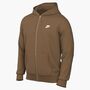 Nike M Nk Club Bb Fz Hoodie - ale brown/ale brown/white