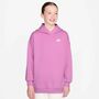 Nike G Nsw Club Flc Ovrszd Po Hdy - lt magenta/lt magenta/white