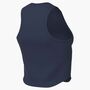 Nike W Nk One Fitted Df Crop Tank - midnight navy/white