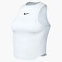 Nike W Nk One Fitted Df Crop Tank - white/black