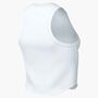 Nike W Nk One Fitted Df Crop Tank - white/black