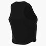 Nike W Nk One Fitted Df Crop Tank - black/white